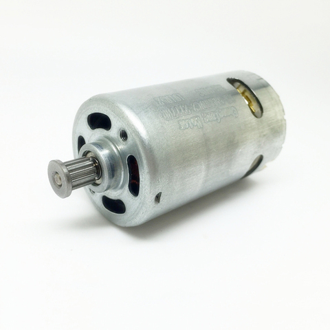 Moteur à courant continu fort magnétique 555 roulement à billes avant cc 3V-28.8V 12V 24V couple élevé bricolage perceuse électrique moulin électrique modèle voiture moteur ► Photo 1/6