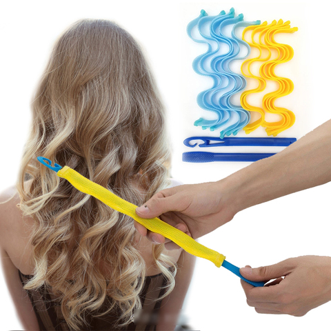 12 pièces bricolage magique bigoudi 30CM Portable coiffure rouleau bâtons Durable beauté maquillage friser cheveux outils de coiffure ► Photo 1/6