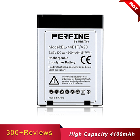 Perfine V20 4100 mAh BL-44E1F Pour LG V20 Batterie De Remplacement pour H915 H910 H990N US996 F800L LG V10 BL-45B1F H901 Stylo 2 ► Photo 1/6