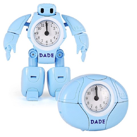Horloge de Table Robot pour enfant, jouet en forme de 2 modèles, dessin animé créatif, horloge de bureau, cadeau pour écoliers ► Photo 1/1