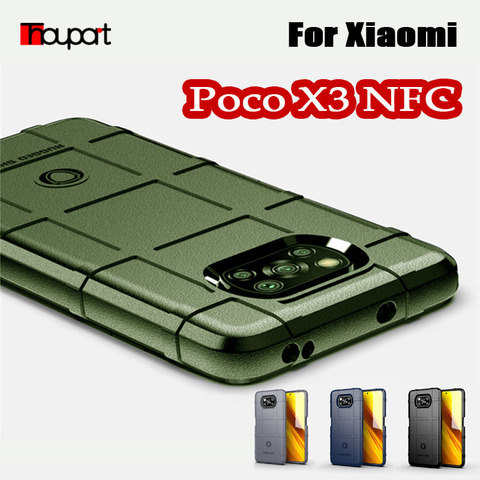 Étui en silicone à bouclier robuste pour Xiaomi Poco X3 NFC Version mondiale militaire robuste protéger la couverture de téléphone Poco X3 étui antichoc ► Photo 1/6