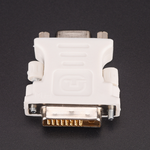 Nouveau 24 + 1 broche DVI-D-D-M à VGA-F adaptateur vidéo ordinateur moniteur adaptateur-25 broches (double lien) DVI-D mâle à 15 broches VGA femelle ► Photo 1/6