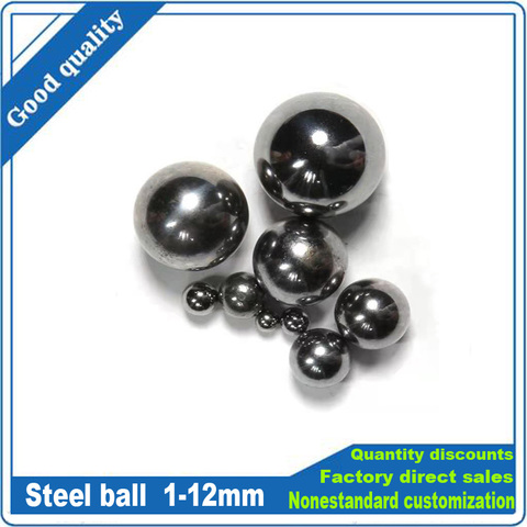 Boules en acier au carbone de 1mm 2mm 3mm 4mm 5mm 6-12mm, 5 à 300 pièces, accessoires de tir de poche pour la chasse en plein air ► Photo 1/6