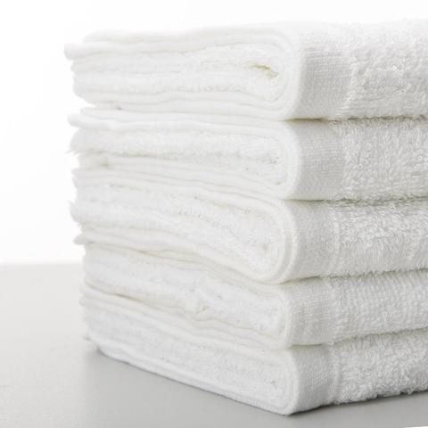 Serviettes de plage de bain en coton absorbant l'eau blanc ensemble de serviettes d'hôtel serviette de visage pour adultes salle de bain gants de toilette 73*33cm ► Photo 1/6