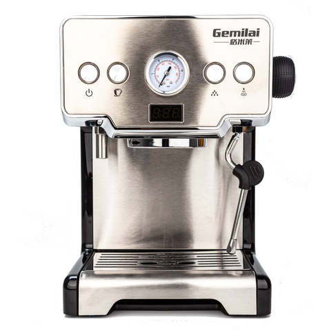 1450W cafetière faisant la Machine commerciale ménage fraîchement expresso semi-automatique Cafeteira vapeur lait thé boutique 15Bra ► Photo 1/6