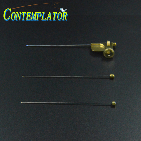 Contemplateur 1 ensemble Tube mouche fixation avec 3 tailles aiguilles & laiton accessoire mouche attacher outils Tube mouches s'adapte dans les mâchoires de l'étau ► Photo 1/6