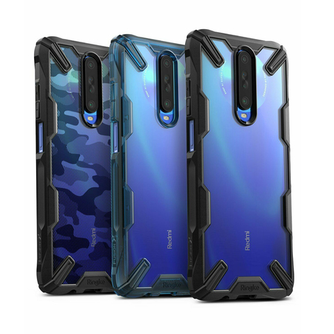 Ringke Fusion X pour Xiaomi Redmi K30 étui Transparent dur PC arrière souple cadre en TPU pour Xiaomi Poco X2 couverture ► Photo 1/6