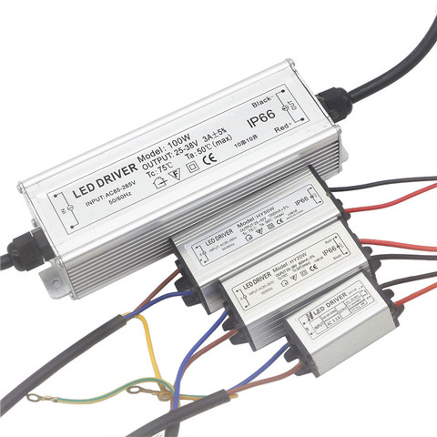 Alimentation électrique 110V-220V à DC 20-38V, transformateur électronique Monochrome 100 étanche pour l'extérieur, 10W 20W 30W 50W lumière Led W ► Photo 1/6