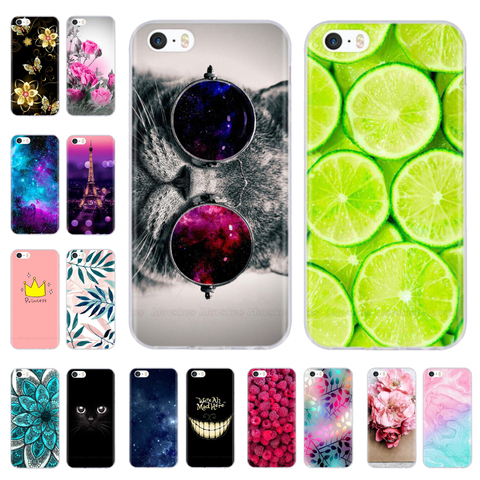 Coque arrière en Silicone Tpu pour iPhone 5s, 7, 8, se, 5, 5s, Pop ► Photo 1/6