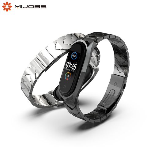 Pour Xiaomi Mi Band 5 Bracelet en métal Bracelet pour Mi band 4 Bracelet de montre pour Mi Band 3 Bracelet Bracelet Pulsera Miband 5 Bracelet ► Photo 1/6