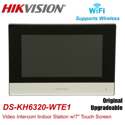 Hikvision – Station d'interphone vidéo d'intérieur, écran tactile 7 pouces, moniteur sans fil WIFI POE Standard ► Photo 1/1