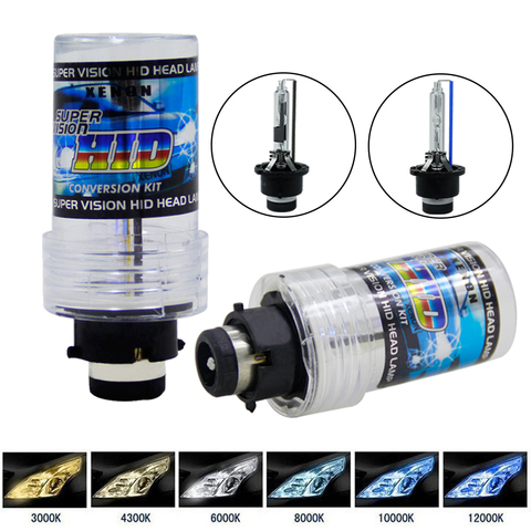 1 paire 35W xénon HID ampoules D2S D2R xénon lumière voiture phare 12V HID lampe ampoule xénon voiture lumières phare 5000K 6000K 8000K 1000K ► Photo 1/6