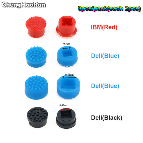 Chengaoran – capuchons de boutons bleus et rouges pour clavier d'ordinateur portable, 8 pièces, pour DELL, HP, IBM, ThinkPad X200, X22 ► Photo 1/6