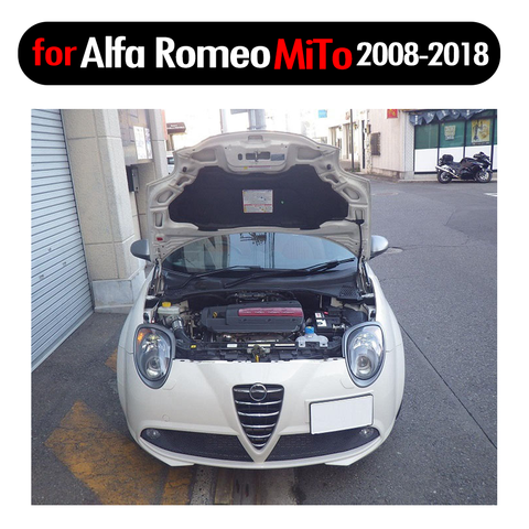 Pour 2008-2022 Alfa Romeo MiTo hayon capot avant capot modifier les entretoises à gaz en Fiber de carbone ressort amortisseur ascenseur Support absorbeur ► Photo 1/6