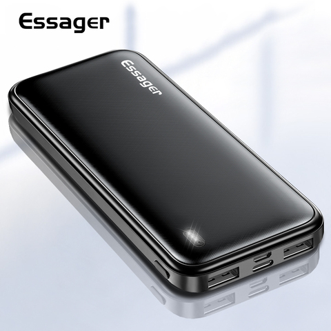 Chargeur de batterie externe de charge portatif de batterie d'essager 10000 mAh Powerbank 10000 mAh pour l'iphone Xiaomi mi ► Photo 1/6