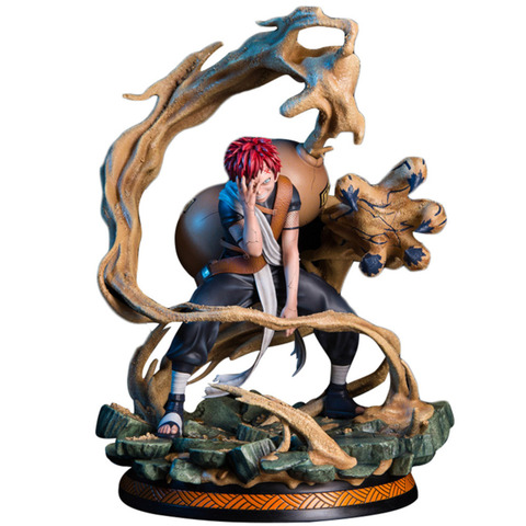 Statue de NARUTOS Shippuden en PVC, jouet à collectionner, 25cm, modèle de dessin animé Suna NoShukaku Ichibi Sabaku No Gaara GK, 1/6 ► Photo 1/6