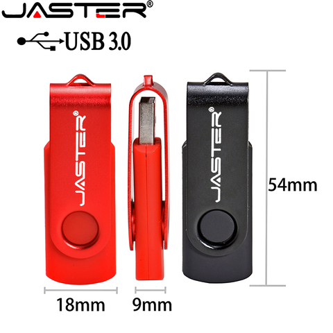 JASTER – clé usb 3.0 rotative en plastique, 4 couleurs, support à mémoire de 4GB 8GB 16GB 32GB 64GB 128GB, disque U ► Photo 1/6