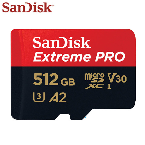 SanDisk-carte Micro SD Extreme Pro, SDXC/512 go/400 go, 1 to, avec adaptateur, jusqu'à 170 mo/s, U3, A2, carte mémoire haute vitesse ► Photo 1/6