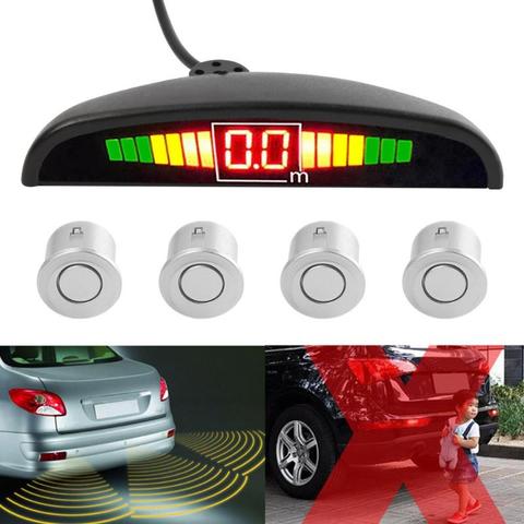 Capteur de stationnement Parktronic LED universel pour voiture, Radar de recul automobile, avec 4 capteurs, moniteur d'affichage du système de détection ► Photo 1/6