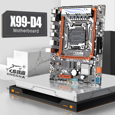 Jingsha – carte mère X99 D4 pour ordinateur de bureau, composant pc, compatible avec processeurs E5 v3 2680V3 2620V3 2650 V3 M-ATX, socket LGA 2011-v3 ► Photo 1/6