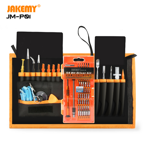 JAKEMY – kit d'outils de réparation électronique professionnelle, 74 en 1, jeu de tournevis de précision portables pour la réparation électronique de bricolage, JM-P01 ► Photo 1/5