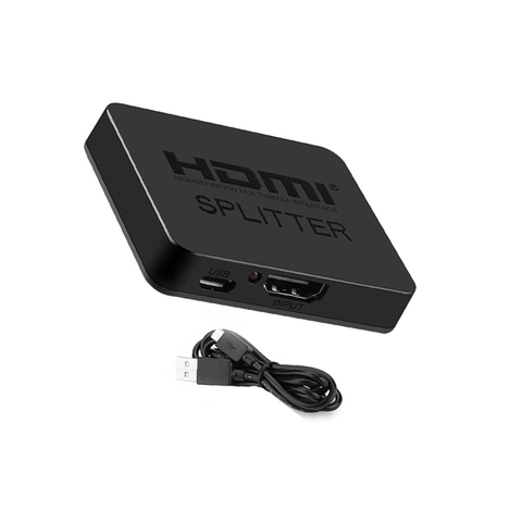 1 en 2 sortie HDMI-compatible séparateur 4K 1080P 1x2 HDCP convertisseur 3D commutateur 2 ports Hub pour PS3 Xbox HDTV DVD TV BOX moniteur ► Photo 1/6