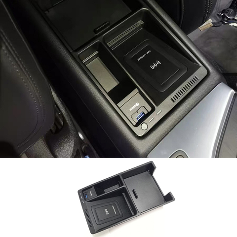 Chargeur Sans Fil de voiture Pour Audi A4L A5 S5 S4 2017-2022 Recharge Rapide pour Téléphone portable Plaque a5 support de chargeur Accessoires ► Photo 1/6
