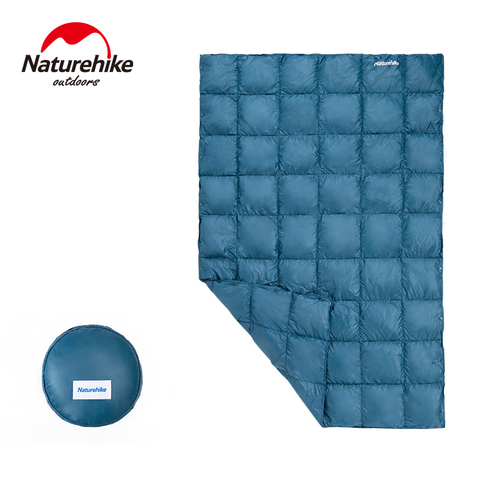 Natureike-couverture en duvet d'oie, sac de couchage, châle, couverture épissable, voyage, 800fp, chaude, pour bureau en extérieur, 220g ► Photo 1/6