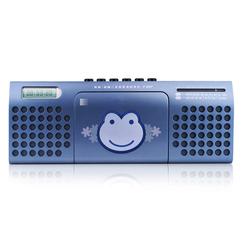 Magnétophone à bande adhésive avec Double haut-parleur intégré, son Radio FM/MW, appareil d'enseignement, basse, marque bon marché ► Photo 1/6