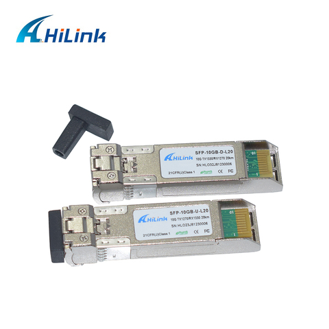 Livraison gratuite! Équipement de Fiber optique SFP WDM 10G BIDI SFP + 10km/20km/40km/60km Tx1270/Rx1330nm DDM ► Photo 1/4