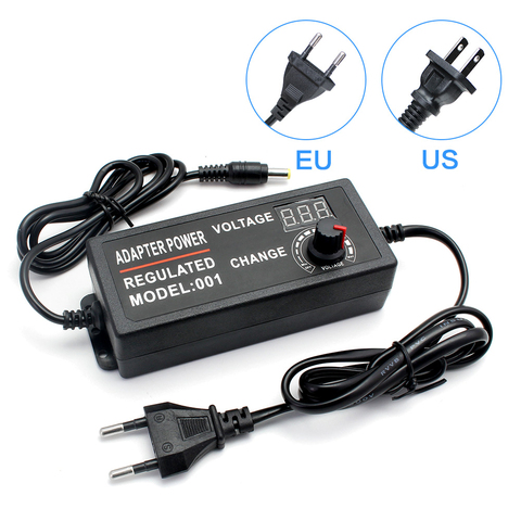 Alimentation réglable ca 100V-240V à cc 3V-12V 3V-24V 9V-24V 1-24V 24V-36V 1A 2A 3A 5A universel adaptateur pour bande de vidéosurveillance/LED ► Photo 1/6