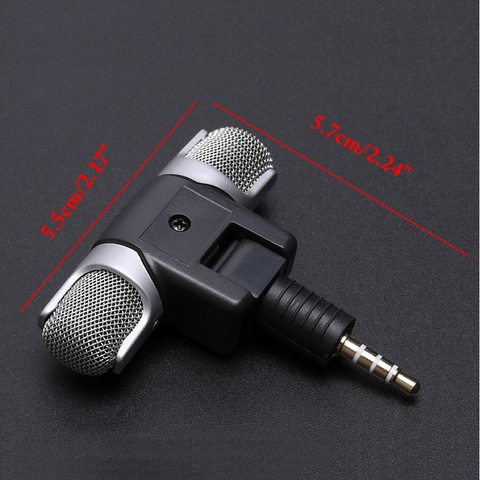 Mini 3.5mm Jack Microphone stéréo micro pour l'enregistrement de téléphone portable Studio entretien Microphone pour Smartphone ► Photo 1/6