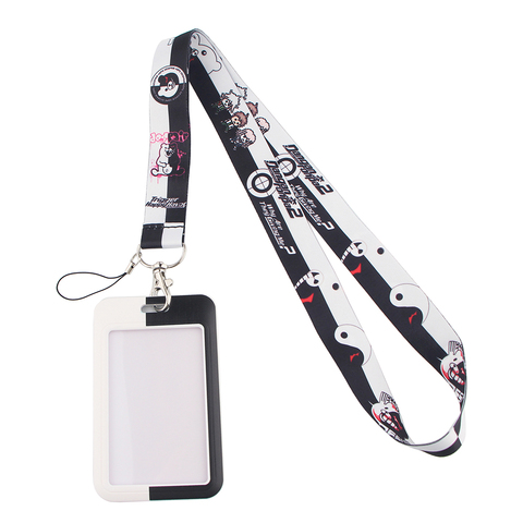 DZ1166 Anime Danganronpa lanière pour porte-clés carte d'identité passe gymnase téléphone portable USB Badge clé porte-anneau cou sangles accessoires ► Photo 1/6