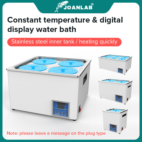 JOANLAB bain d'eau de laboratoire température constante LCD affichage numérique équipement de laboratoire Thermostat réservoir 6 4 2 1 trou unique 220v ► Photo 1/6
