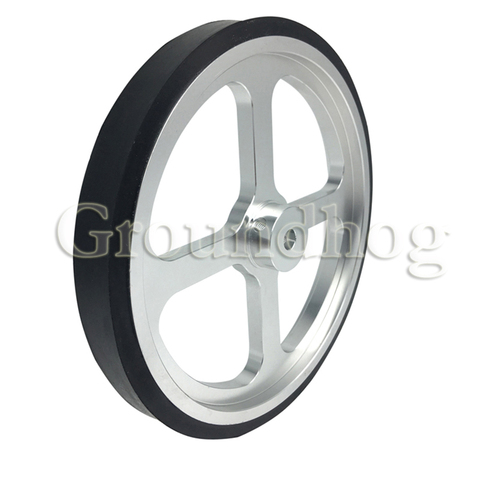 Aluminium encodeur mètre roue roue synchrone OVW longueur mesure caoutchouc roue périmètre 500mm trou 6 8 10 12 15mm ► Photo 1/6