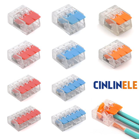 Écrous de levier-3 connecteurs d'épissure compacts | Connecteurs de fil à déconnexion rapide AWG 24-12 (30 & 50 pièces) ► Photo 1/6