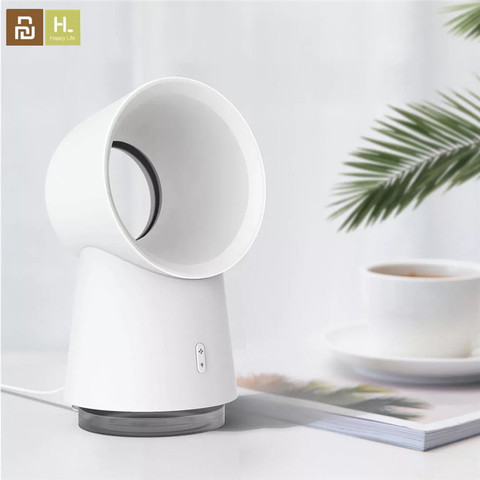 Le plus nouveau Youpin HL heureux Life 3 en 1 Mini ventilateur de refroidissement sans lame ventilateur de bureau humidificateur de brouillard w/lumière LED ► Photo 1/6