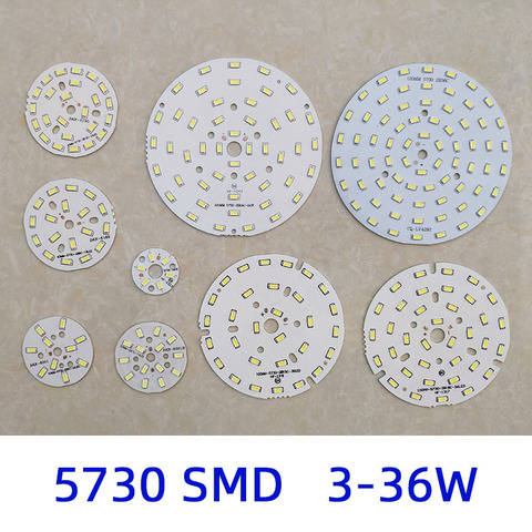 Puce SMD 5730, 3W 5W 7W 9W 12W 15W 18W 24W 36W, panneau de luminosité de perle pour ampoule, projecteur ► Photo 1/5