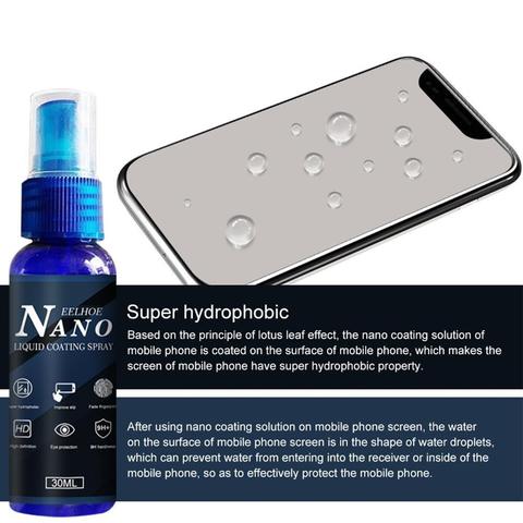 30ml Nano liquide protecteur d'écran Film pulvérisation téléphone portable Nano revêtement Solution résistant aux rayures téléphones Protection ► Photo 1/6