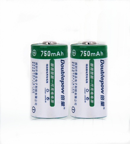 Batterie rechargeable au lithium CR123A, 3.7V, 750mAh, adaptée aux appareils photo et aux instruments, 2 pièces par lot, 16340 ► Photo 1/5