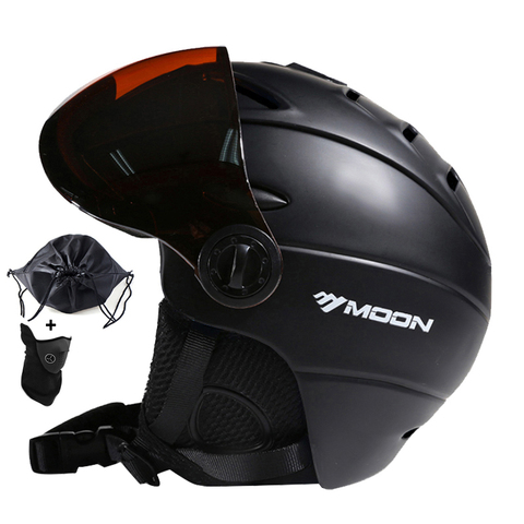 MOON – casque de Ski intégré PC + EPS certificat CE, casque de Ski pour adultes, Sports de plein air, Snowboard/Skateboard ► Photo 1/6