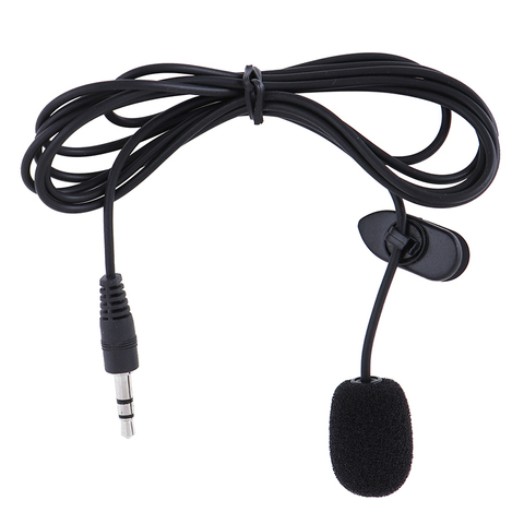 Microphone Lavalier externe Portable, mains libres, Mini, filaire, Clip à col, pour PC, ordinateur Portable, haut-parleur, 3.5mm ► Photo 1/6