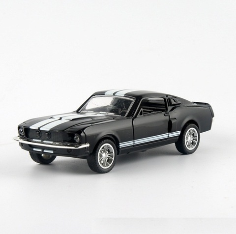 Pour Ford Mustang GT 1967 GT500 retour alliage voiture jouet modèle enfants jouet voiture modèle affichage cadeau ► Photo 1/6