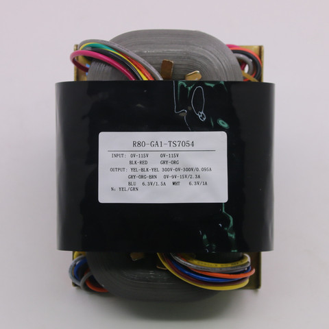 R80-GA1 100W (100VA) R core Tube amplificateur de puissance transformateur Audio 300-0-300V + 6.3V + 6.3V + 0-9-15VHiFi hi-eng alimentation PSU ► Photo 1/2
