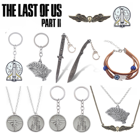 Le dernier d'entre nous partie 2 colliers TLOU Joel Ellie fusée vaisseau spatial luciole Logo pendentif collier pour femmes hommes Badge bijoux ► Photo 1/6