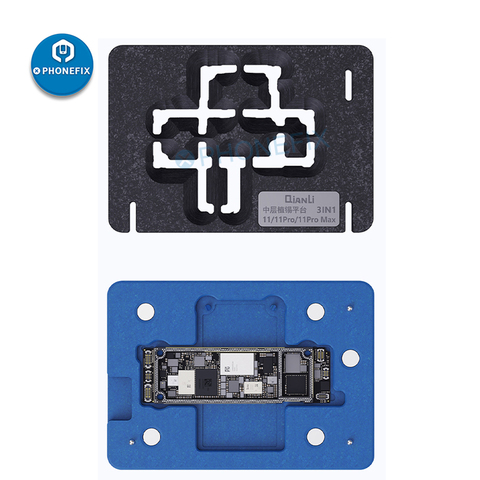 Qianli BGA Kit de pochoir de reballage pour iPhone X XS XS-MAX 11 11Pro Max carte mère cadre moyen plantation plate-forme de reballage d'étain ► Photo 1/6