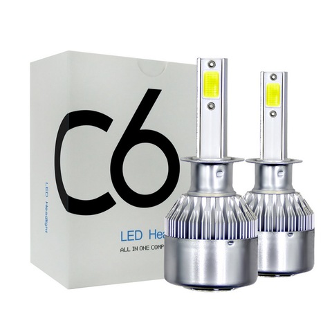 Phare automatique LED H1 H4 9-36V 36W, 2 pièces, lampe de voiture 6000K, lumière H3 H7 H11 H13 9004 9006 ampoule 3800LM ► Photo 1/6