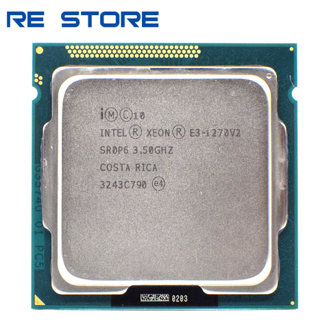 Processeur Intel Xeon E3 1270 V2, 3.5GHz, LGA1155, 8 mo, CPU Quad Core, SR0P6 ► Photo 1/2