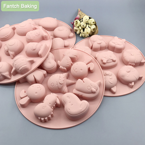 Sortes Halloween Silicone moule Fondant chocolat bonbons savon pâques noël moule four vapeur utile gâteau décoration outils résine ► Photo 1/6