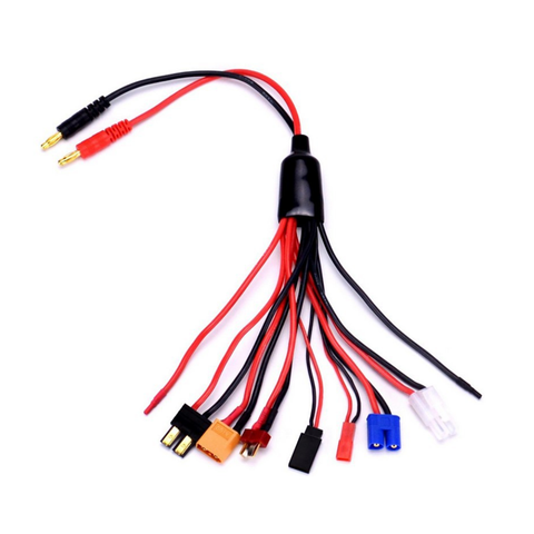 Adaptateur de charge 8 en 1, connecteur banane 4.0MM vers EC3 XT60 JST Futaba T pour Imax B6 B6AC, batterie Lipo de haute qualité ► Photo 1/5